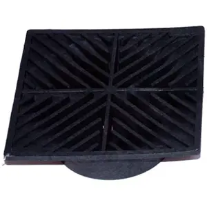 NDS 4 6 in. Black Square Structural Foam Polyolefin Grate