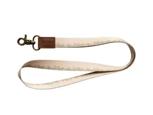 Flower Field Neck Lanyard for keys, ID Badges, Phones, and wallets Accessories Leather