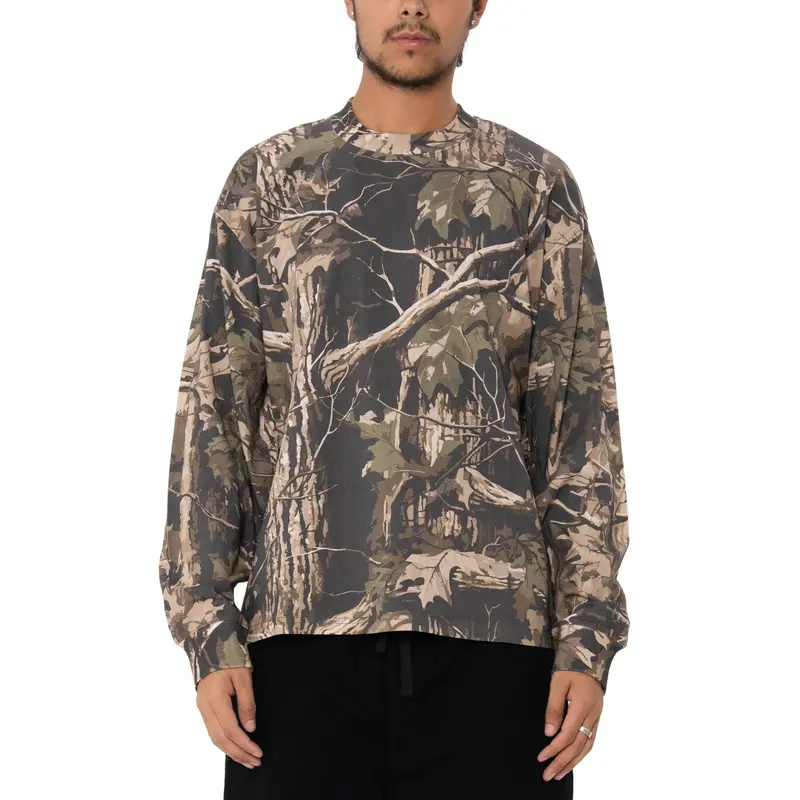 Pro Club Men's Heavy Cotton Heavywide Fit Long Sleeve Tee - Modern Soft Heavyweight Basic Minimalist Streetwear Top, Relaxed Boxy Shape, Tight Collar, Menswear Clothing