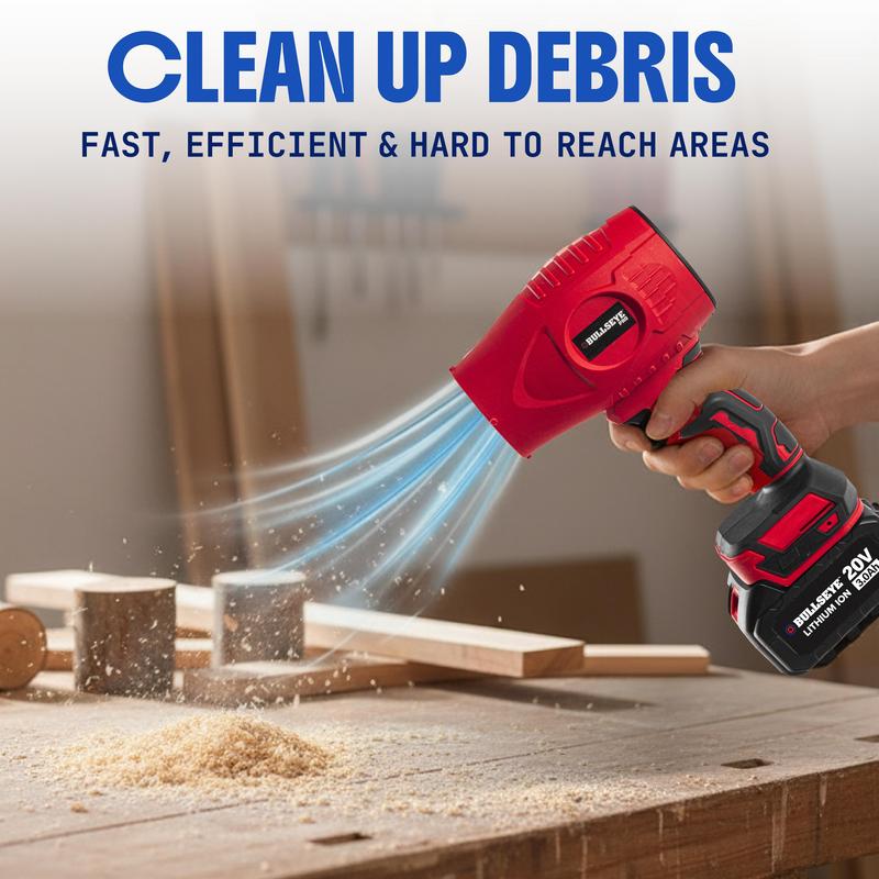 Bullseye Blower Rechargeable Cordless Leaf Dust Air Blaster