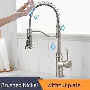 Sensor Kitchen Faucets Brushed Gold Smart Touch Inductive Sensitive Faucet Mixer Tap Single Handle Dual Outlet Water Modes 1005J WANFAN