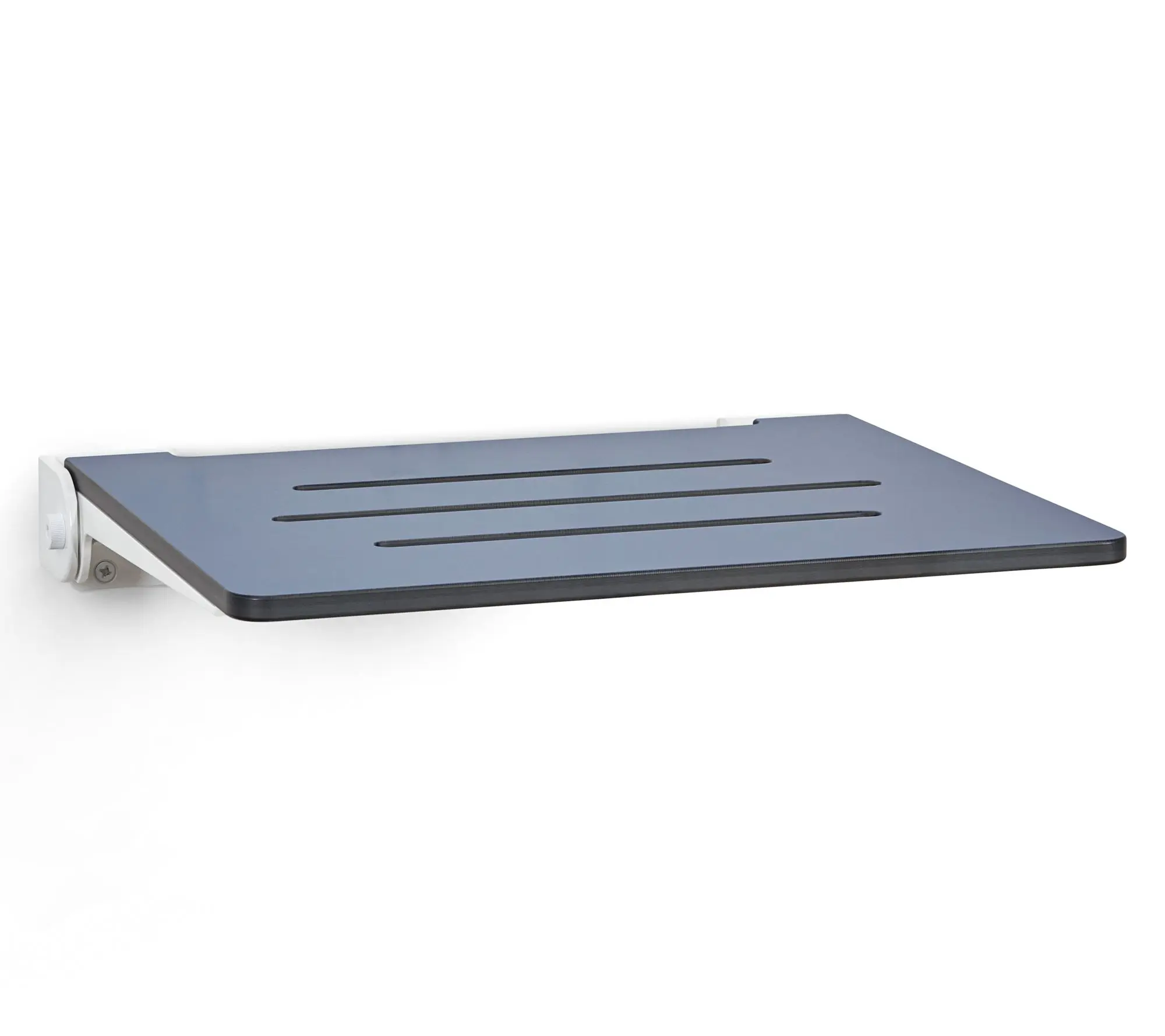 Seachrome 18" SlimLine Folding Wall Mount Shower Bench, Navy
