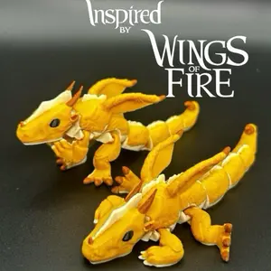Inspired by Wings of Fire fully articulated sand Wing