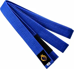BJJ Belt for Adult Brazilian Jiu Jitsu Belt with Ranking Stripes Sleeve Bar Kids Jiu Jitsu Gi Belt