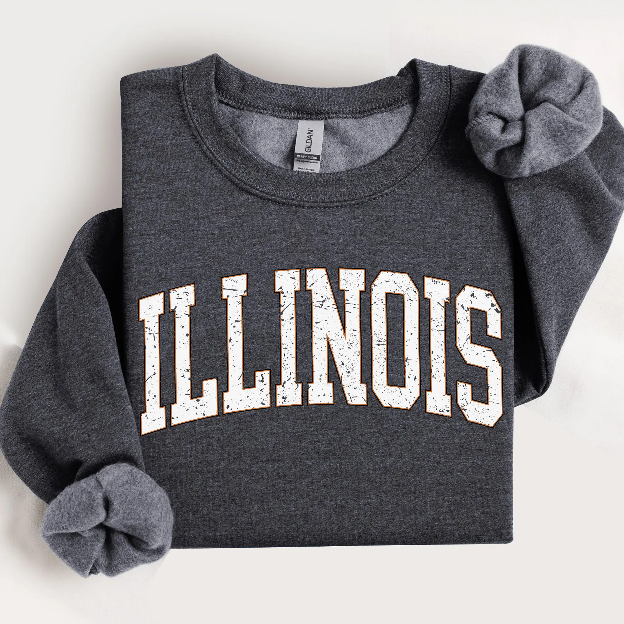 Illinois Sweatshirt, Football, Sports, Game Day, Big Game, Touchdown, Tailgate Party, University, College, State