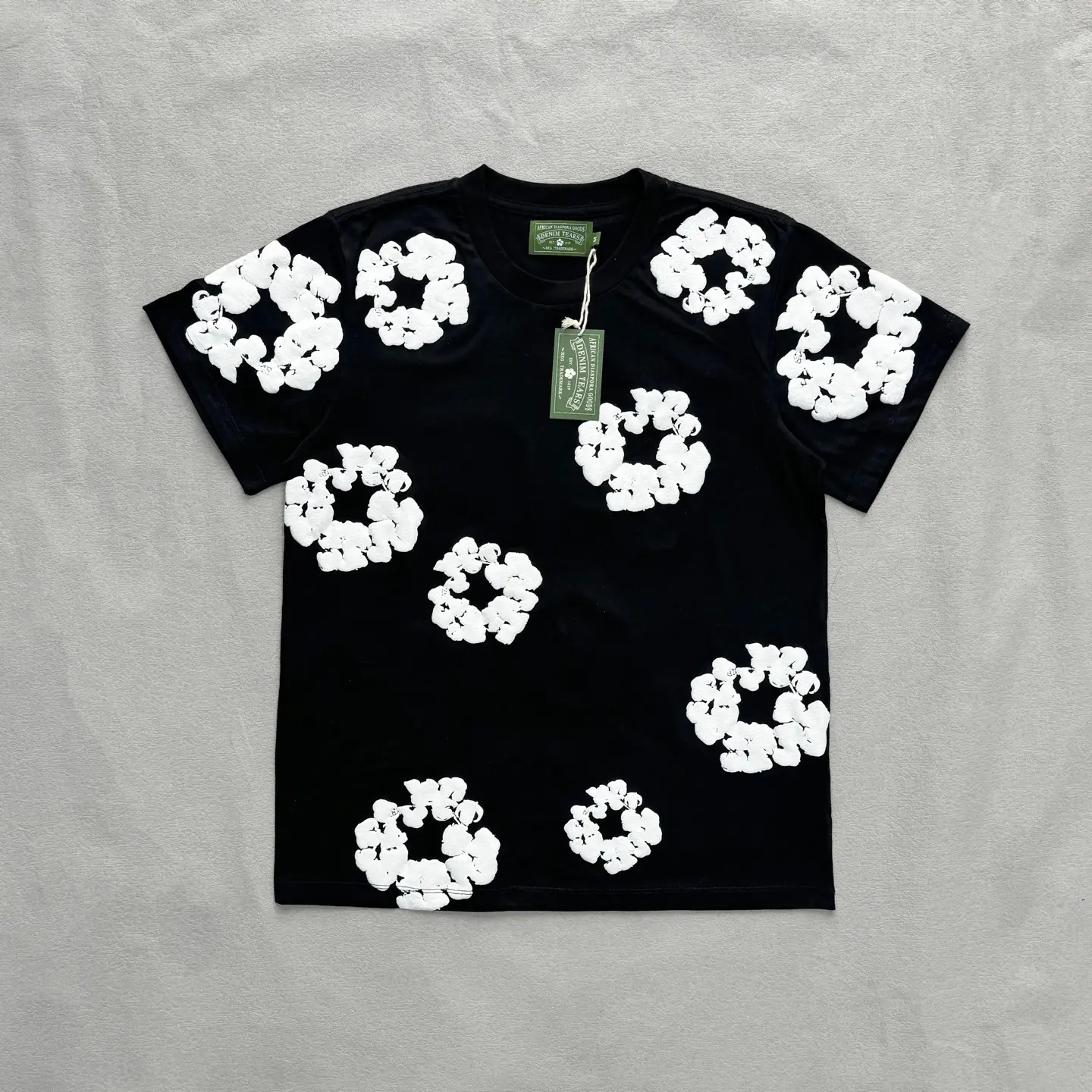 Denim Tears Vintage Unisex T-Shirt, Y2K High Street Casual Loose Short Sleeve Tee, Breathable Summer Sportswear, Multi-Color Streetwear, 2026 Unique Print Design