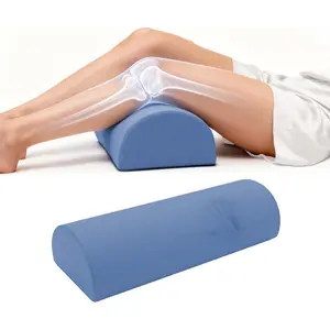 Pillow for  Sleeping - Half Moon Bolster Pillow for  - Cooling Under  Pillow for Sleeping  ,  Support, Foot Elevation (Misty Blue)