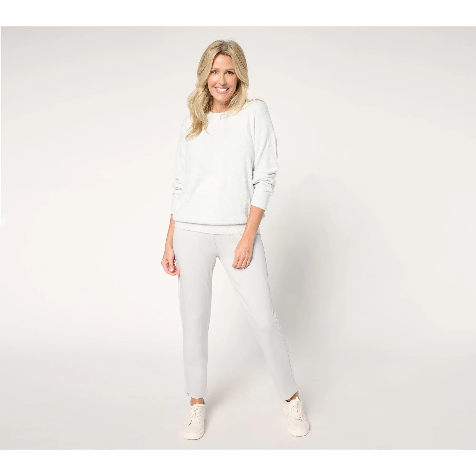 Barefoot Dreams Reg. CozyChic Lite Pullover & Straight Leg Pant
