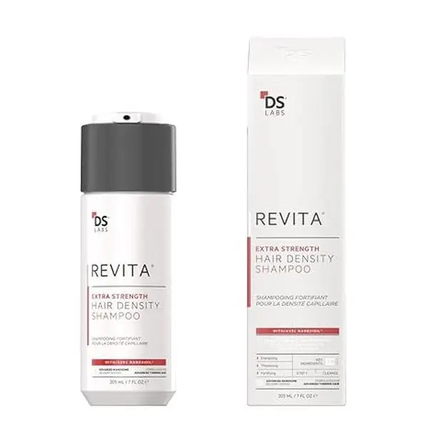 🔥 BEST SELLER! DS Labs Revita Extra Strength Shampoo, 205mL – Scalp First Cleanse for Fuller, Thicker Looking Hair, Lightweight Hydration, Sulfate Free, Color Safe, For Men & Women | Advanced formula with peptides, caffeine & amino acids to support scalp