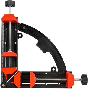Multi Angle Degree Corner Clamps, 30-90 Degrees Sawing Mitre Angles Measuring Cutting Tool for Woodworking Photo Frame (New-black)