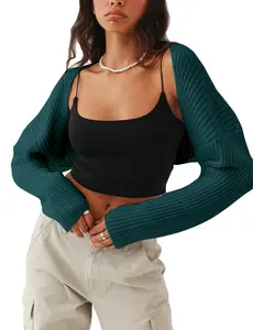 Final Clearance! Ribbed Knit Shrug Bolero | Multiple Colors, Limited Stock