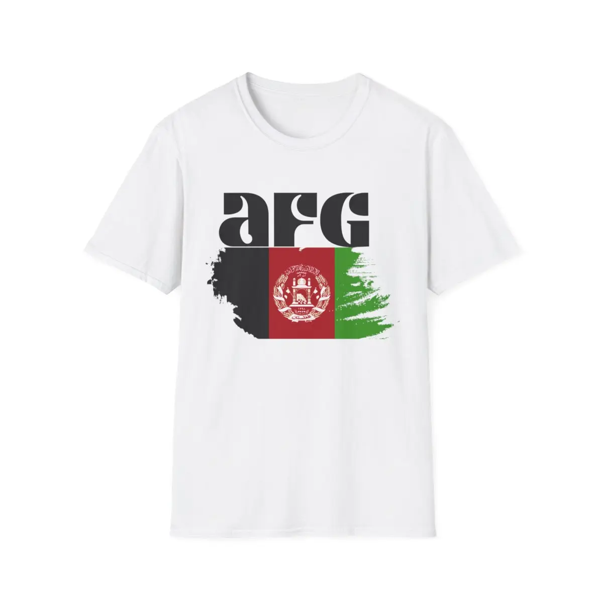 Unisex Softstyle afghanistan flag T-Shirt