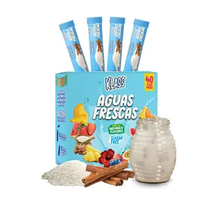 Klass Aguas Frescas | Drink Mix Packets | Horchata Flavored | Sugar Free On-The-Go Packets, Low Calorie (40 Count Powder Stick Packs)