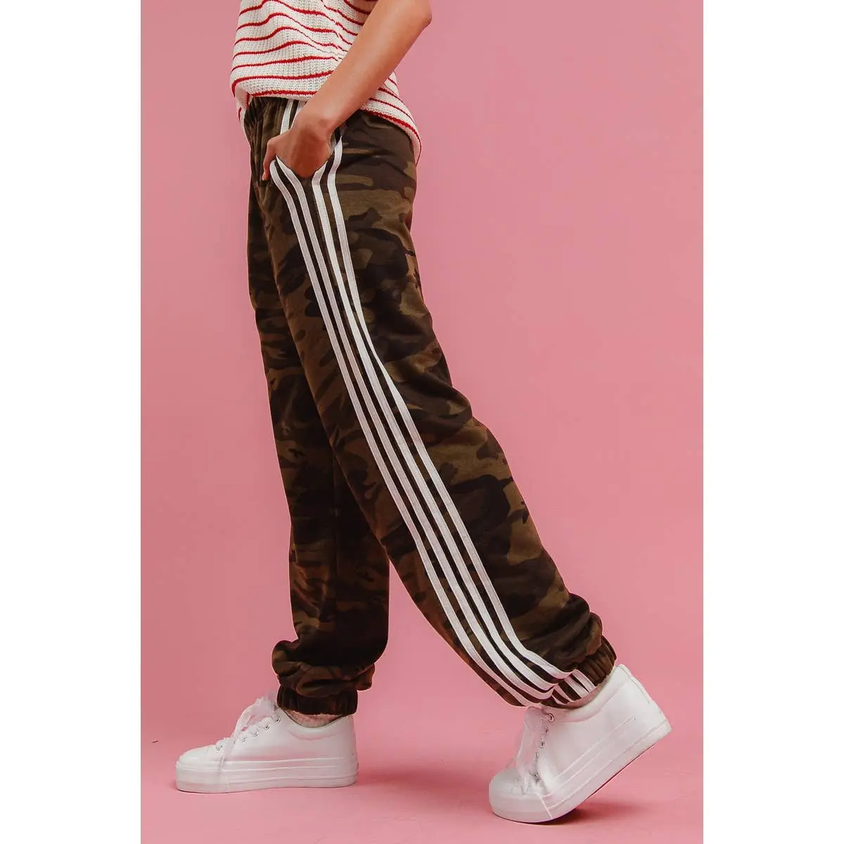 Side Lines Camouflage Track Pants