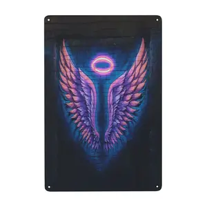 Glow In The UV Light 2 Metal Tin Sign Home Garden Yard Garage Bar Shop 8x12 Inch