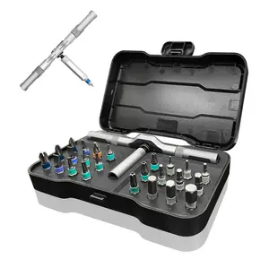 24-in-1 Ratcheting Screwdriver Set, Magnetic Multi-Bit Screwdriver Tool Kit with Pivoting Handle, Compact Pocket Ratchet Set for Home DIY Repair, Tool Gifts for Men