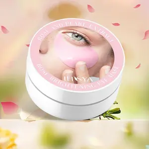 Ilisya Rose Eye Mask, Eye Treatment Mask, Reduces Fine Lines, Puffiness, Dark Circles, Moisturizing, Daily Eyecare, Unisex, 60 Sheets, Ideal for Black Friday promotions, perfect as a Christmas gift