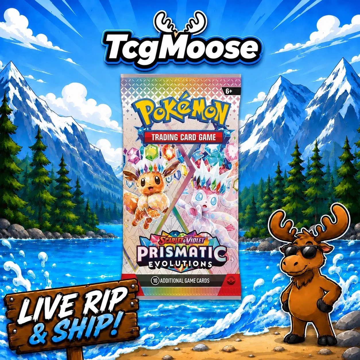 Pokemon Scarlet & Violet Prismatic Evolutions Booster Packs (LIVE RIP)