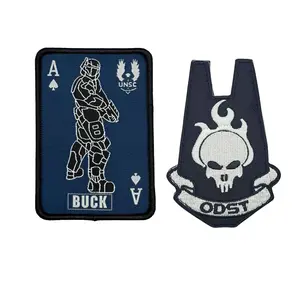 2 PC ODST Buck Tactical Patch 3.5x2.5 Hook Fastener and Loop Patch