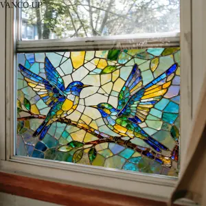 A piece of (30*40CM) glass-patterned bird flat 2D window sticker, window decoration static glass sticker D20764-KR