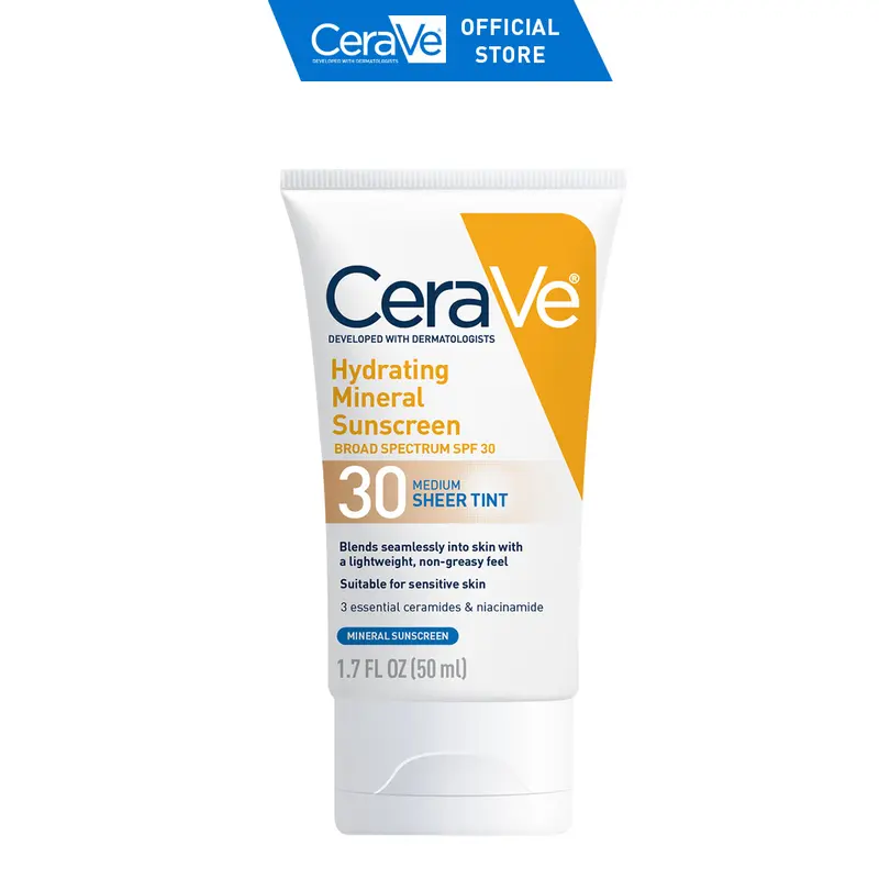 CeraVe Sheer Tint Hydrating Mineral Sunscreen SPF 30 0