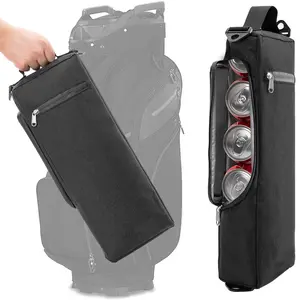 High Quality Golf Insulated Bag Thermal Insulation Keep Beverages Cool Long Lasting Durable Polyester Secure Zip Design Suitable For Jars Wine Outdoor Sports And Golf Activities
