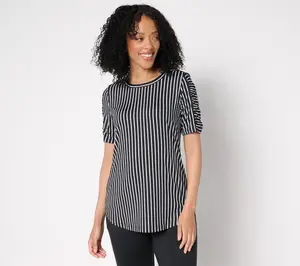 Denim & Co. Active Petite Cool to the Touch Jersey Tunic
