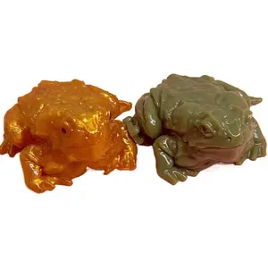 Cute Slow-Bounce Toad Animal-Shaped Decompression Squeeze Toy, Stress Relief Home Decoration, Kids' Party Favor Supplies