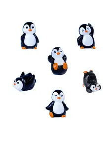 6-Piece Penguin Theme Shoe Charms Set, Cute Cartoon Accessories for Sandals and Slippers Decoration, Perfect Gift for All Seasons
