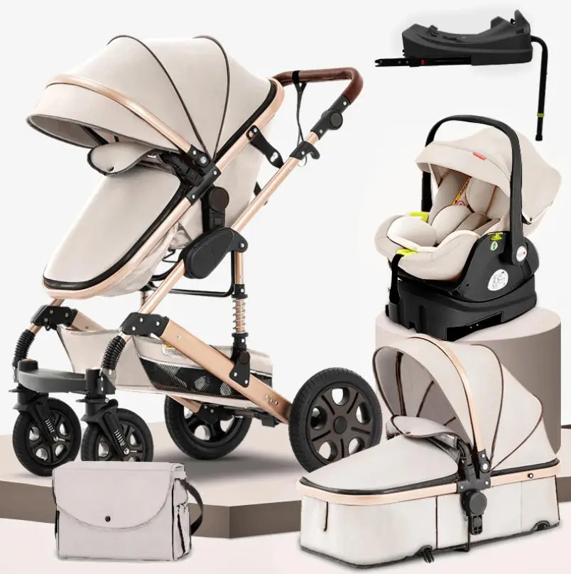 3-in-1 Reversible Convertible Folding Travel Stroller Travel System - Black Friday Combo with Adjustable Height Bassinet, Soft Cotton Fabric Bassinet, Multi-Role Car Seat, Folding Frame, Newborn Accessories (V2), Soft Bassinet，slammed baby stroller