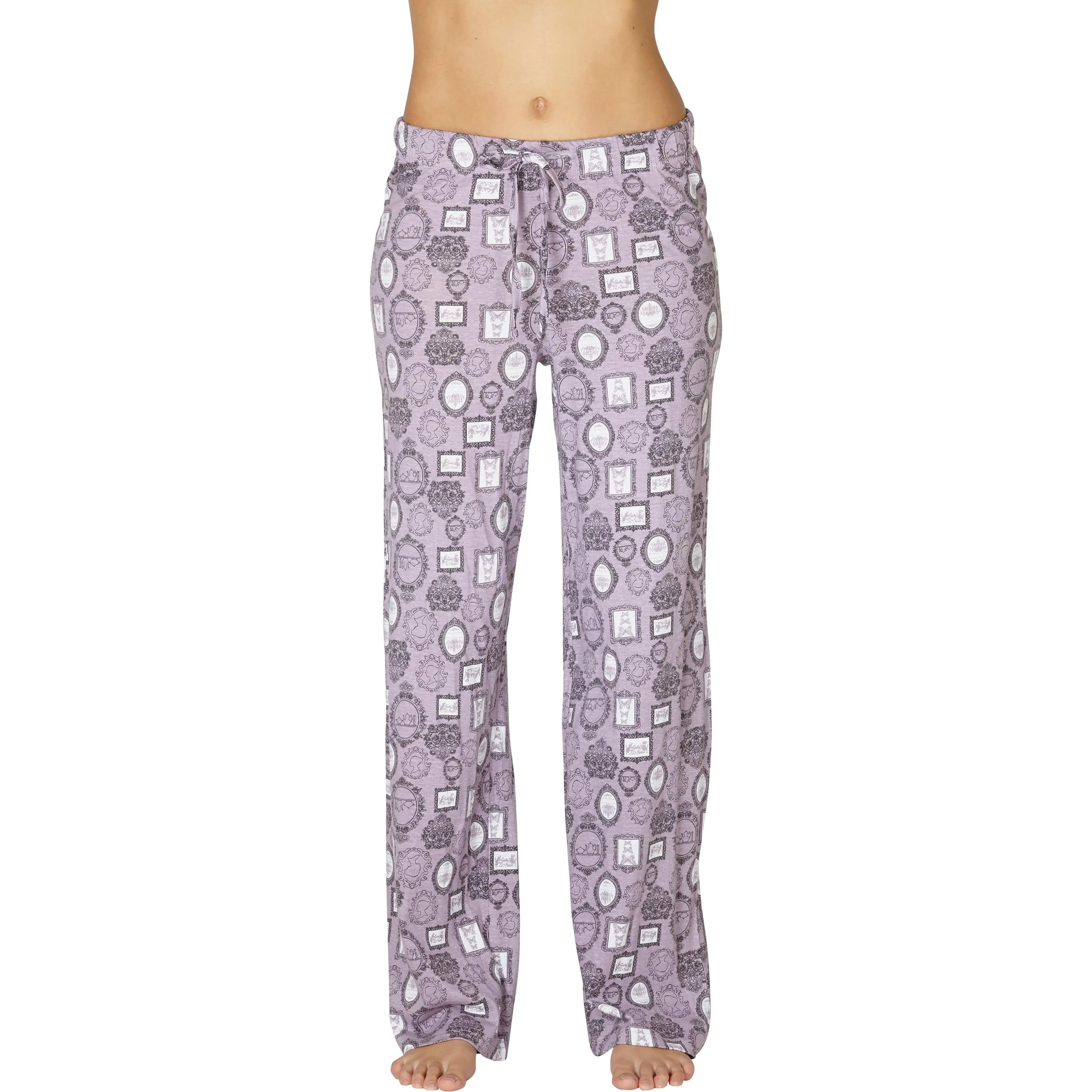 INTIMO Women's Frames AOP Graphic Print Cotton Pajama Pant Loungewear Sleepwear