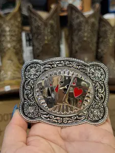 Little Western Belt Buckle- Lightweight Cowboy style Belt Accessory  3.5L *2.5