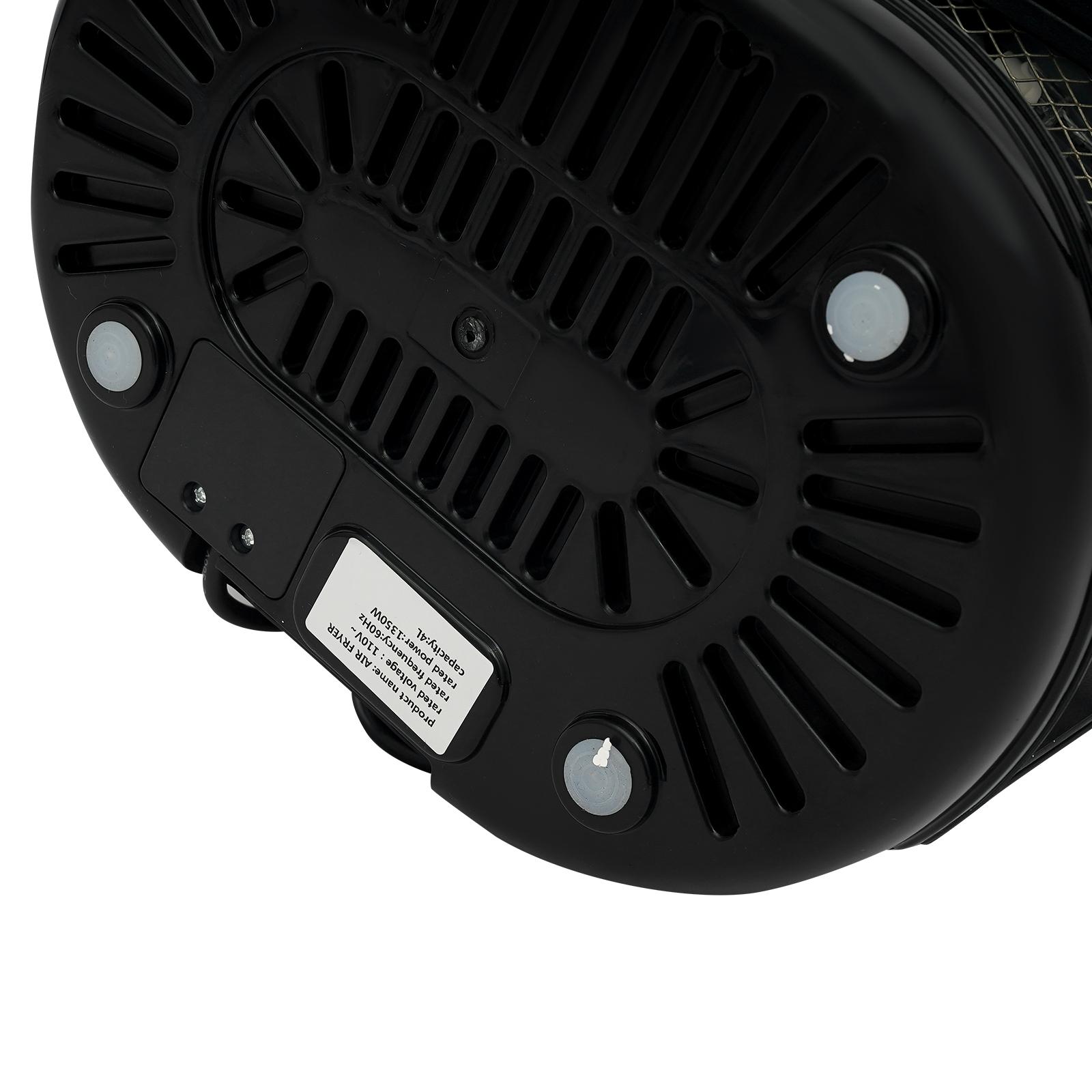 4L LED Screen Air Fryer - 900W, 24h Preset, 11.42*8.66*11.42in, Modern Style - For Home, School, Cafeteria, Restaurant Small Kitchen Use