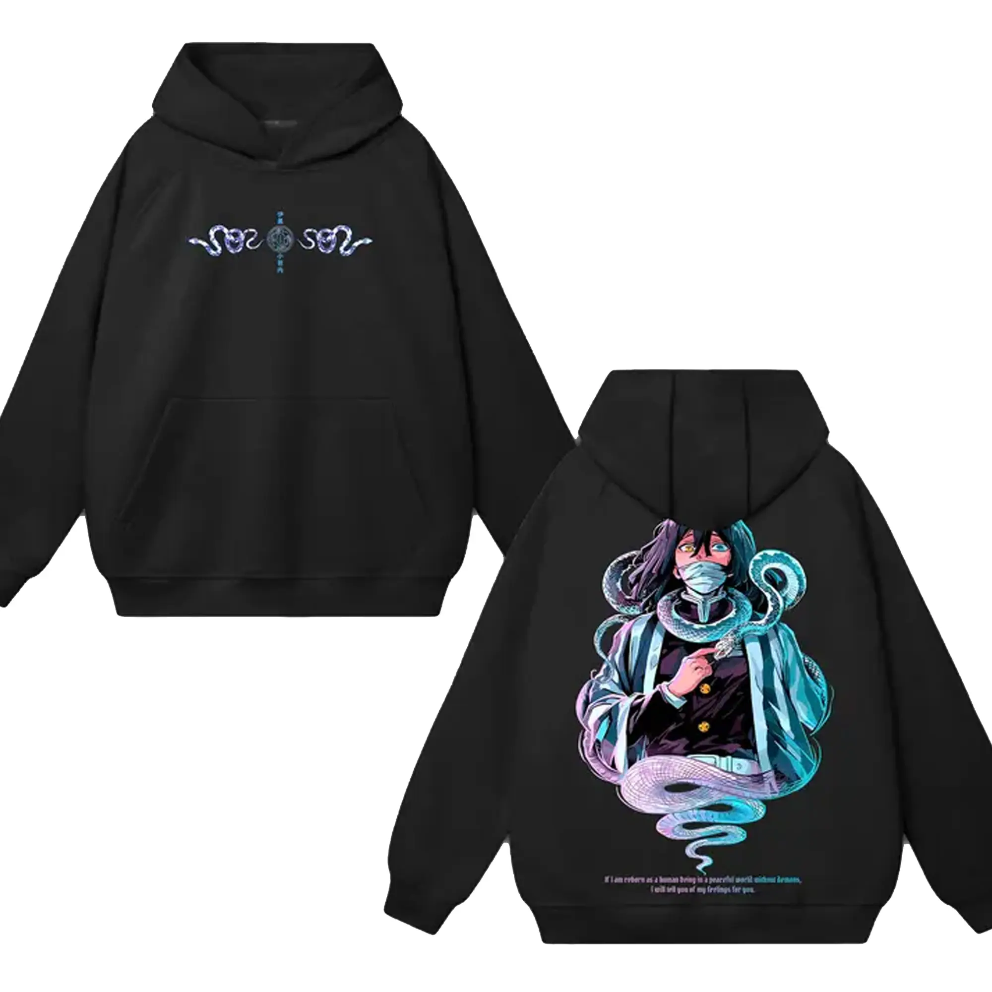 Obanai Iguro Hoodie – Demon Slayer Anime Unisex Tee, Gift For Manga, Anime Lover, Gift For Men & Women, Trending Tshirt