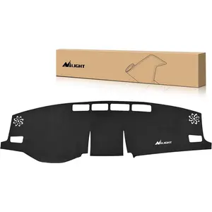 Nilight Dash Cover for Toyota Rav4 2019 2020 2021 2022 2023 2024, Custom Fit Suede Dashboard Mat Non‑Slip Sunshade Glare Protector Interior Accessories Black