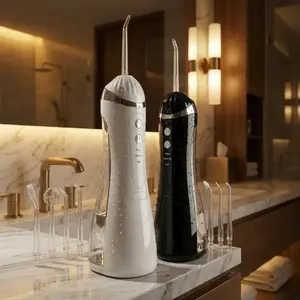 Cordless Rechargeable Water Flosser Portable Oral Irrigator 3 Modes 4 Jet Tips IPX7 Waterproof Oral Cleaning Device For Home Travel Daily Oral Care#WaterFlosser #OralCare #TravelGadget #DailyCare #PortableGadget #OralCleaning teeth