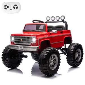 2026 Upgraded Chevrolet Cheyenne Licensed 24V Ride on Toys, MUKIDY 400W Electric Car for Kids, Power Truck Wheels with Remote, Bluetooth Music, USB, LED Lights