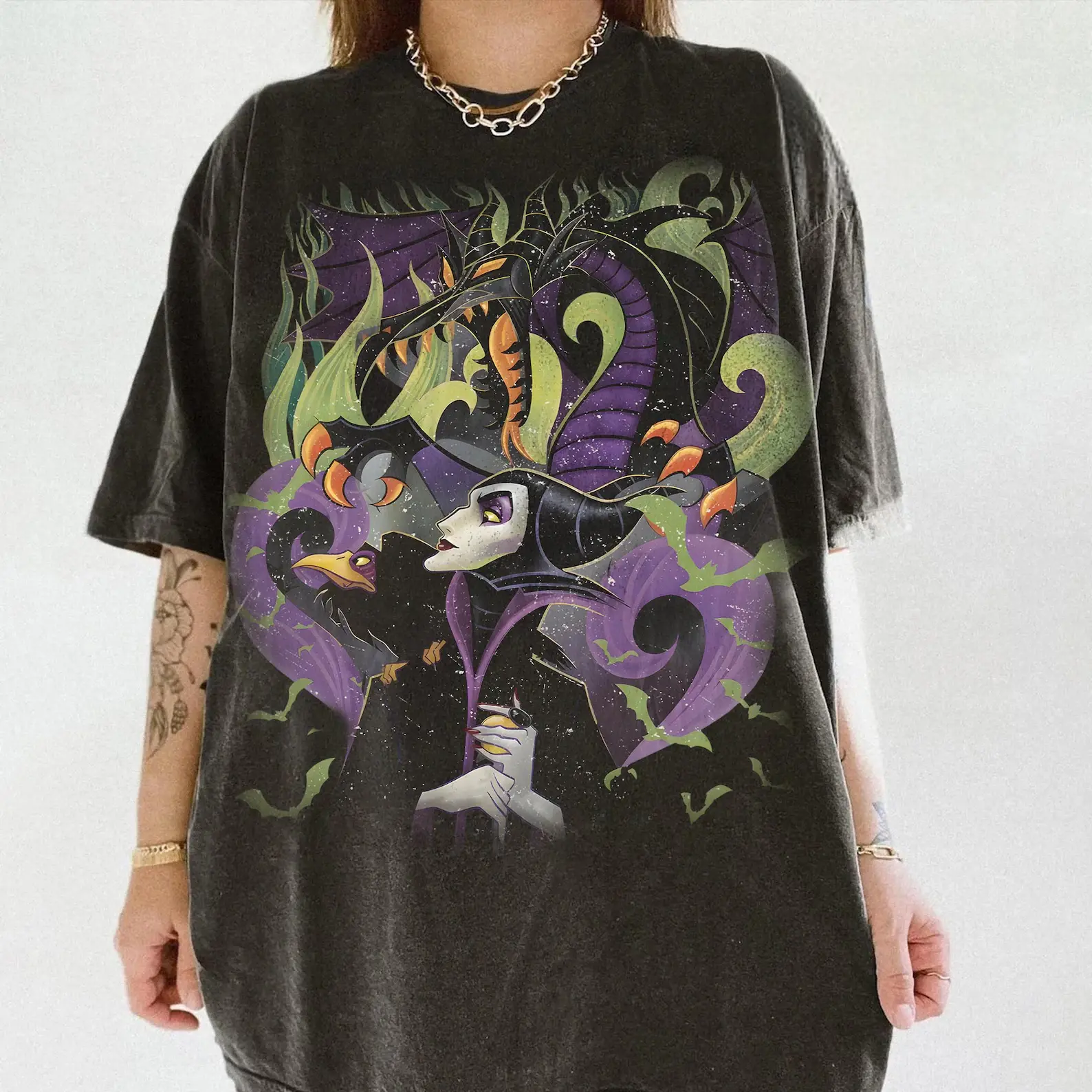 Retro Villains WDW Shirt, Magic Kingdom Villains Halloween Graphic Tee, Vintage Sleeping Beauty Portrait T-shirt, Magic Kingdom Trip