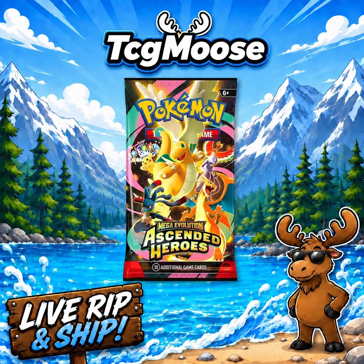 Pokemon Mega Evolution Ascended Heroes Booster Packs (LIVE RIP)