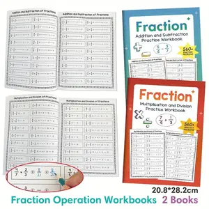 Learning Book A4 Spanish Addition Subtraction Practice Pad, Early Education Cognitive Writing Workbook for Toddlers, Preschool Learning Tool