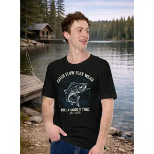Catch Flow Flex Wear Fishing Funny Reel-y T-Shirt