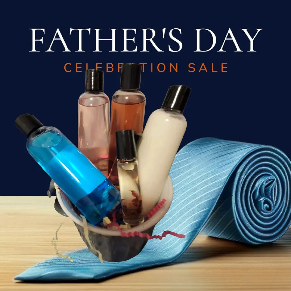 Men's Bath Set for Father's Day Body Care Products with Tie Included in Special Sale Offer