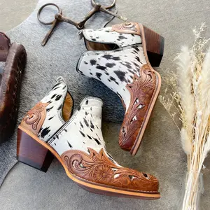 Ranch Dust Cowhide Booties* Ranch Dust Cowhide Booties*