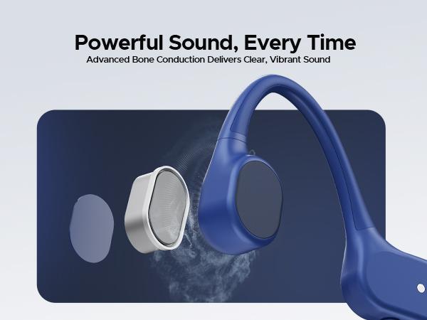 BoneBeat Swim Lite IP68 waterproof bone conduction headphones, Bluetooth + MP3 dual modes, open-ear design, up to 10 hours of playtime, Ideal for long swims, fitness, and outdoor adventures