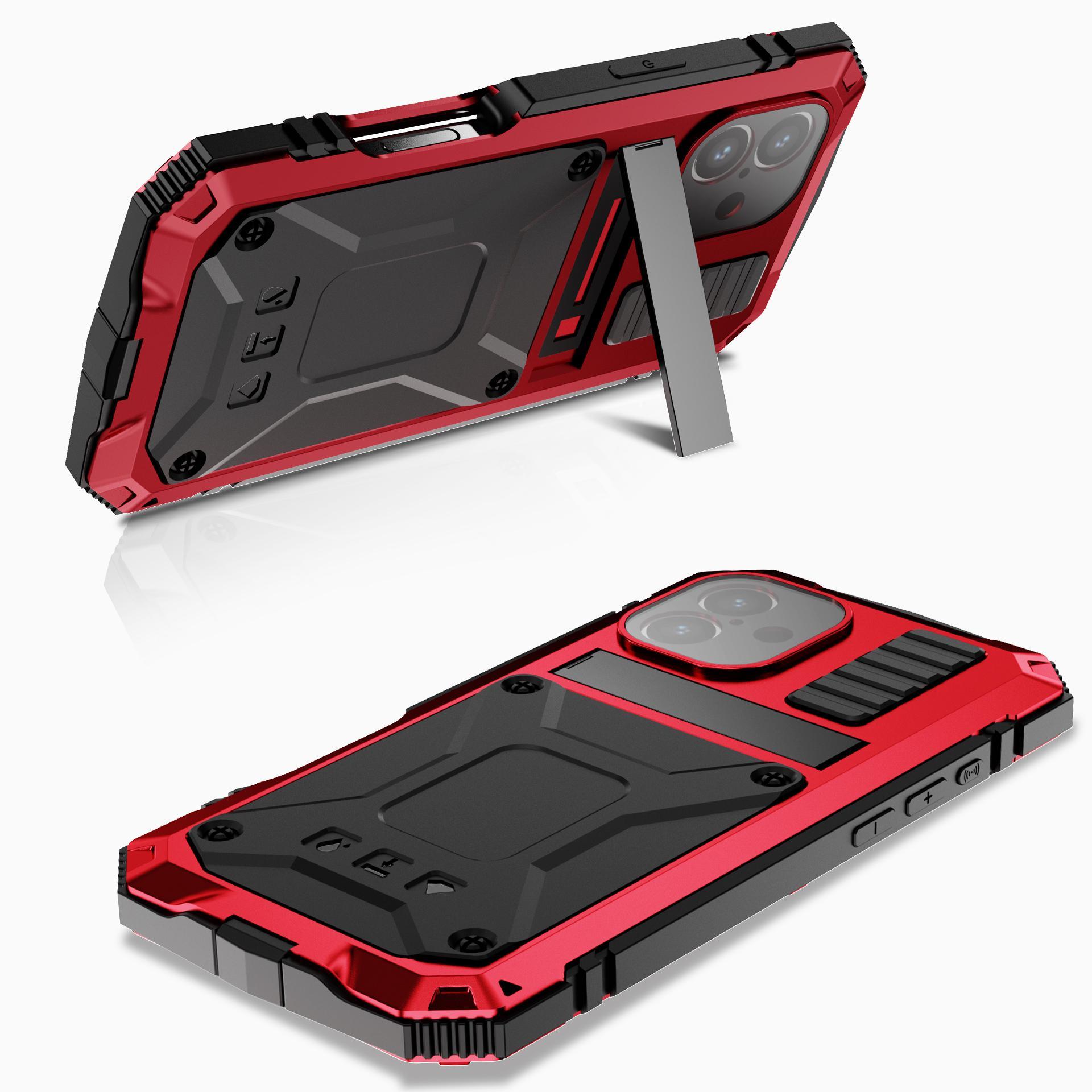 for iPhone 16 Pro Max iPhone 16 Plus 16 Pro Case Full-Body Rugged Armor Shockproof Protective Kickstand Aluminum Metal Cover for iPhone 16 Pro Max iPhone 16 Plus 16 Pro Case Full-Body Rugged Armor Shockproof Protective Kickstand Aluminum Metal Cover