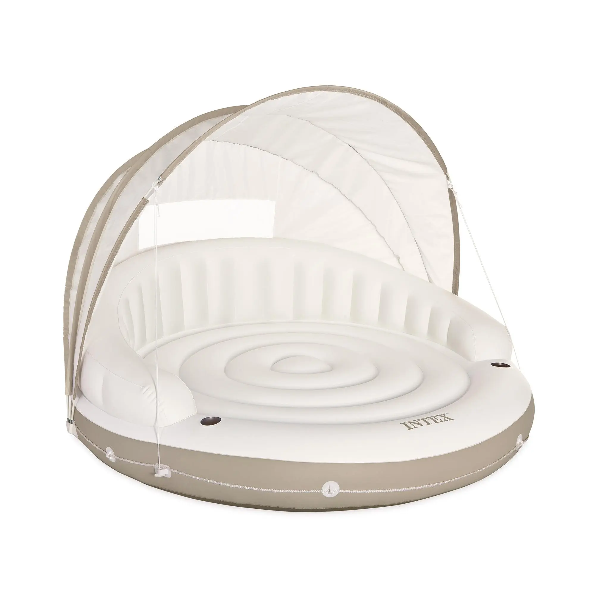Intex Inflatable Canopy Island Float Lounge, 78.5" x 59" Intex Inflatable Canopy Island Float Lounge, 78.5" x 59"