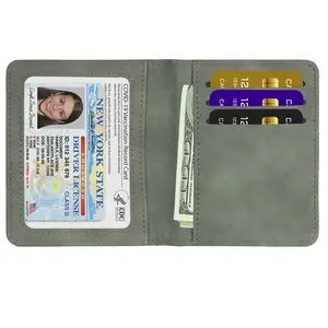 Unisex Black RFID-Blocking Wallet – Slim, Minimalist Travel-Friendly Card Holder & Bifold Case