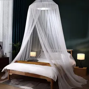 Mosquito Net Bed Canopy for Girls,King Canopy Bed Curtains Full Queen Size from Ceiling,Dome Mosquito Netting Bed Tent Twin Girls Princess Canopy Bed White Decor for Baby Crib,Kid Bed and Adult Beds