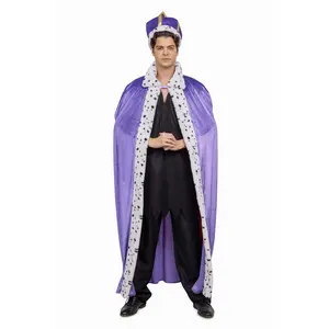 Royal King Cape and Crown Adult Costume Set | One Size Fits Most