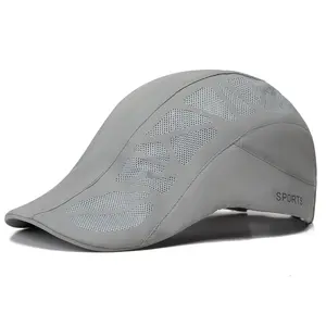 Hat for men summer thin mesh sun protection forward hat Korean style sun hat quick-drying breathable sun peaked hat Men's Hooligan Baseball Caps Outdoor